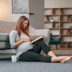 pregnant woman sitting transformed