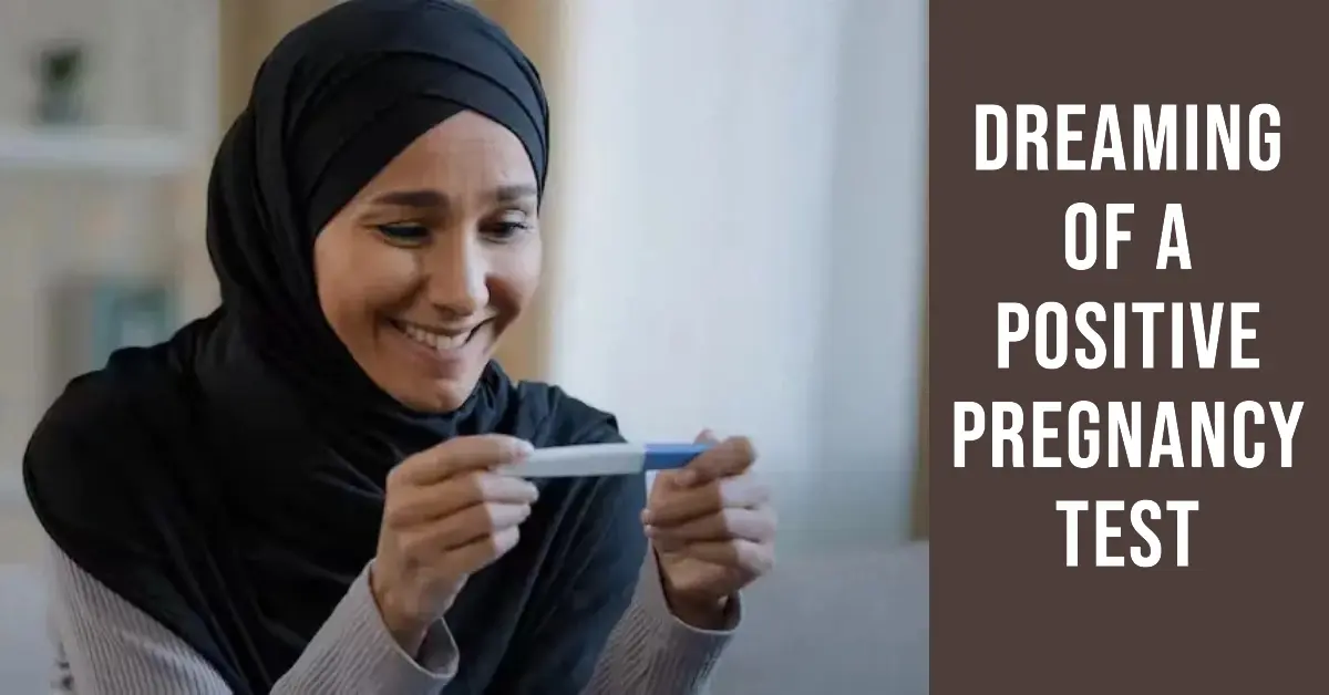 A joyful surprised girl in hijab holding pregnancy test - Dreaming of a Positive Pregnancy Test