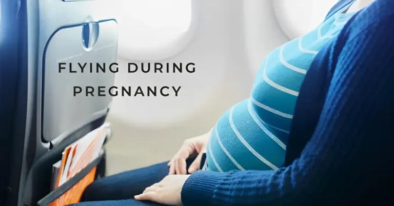 When Do I Have to Stop Flying During Pregnancy show a pregnant woman sitting in the flight 1