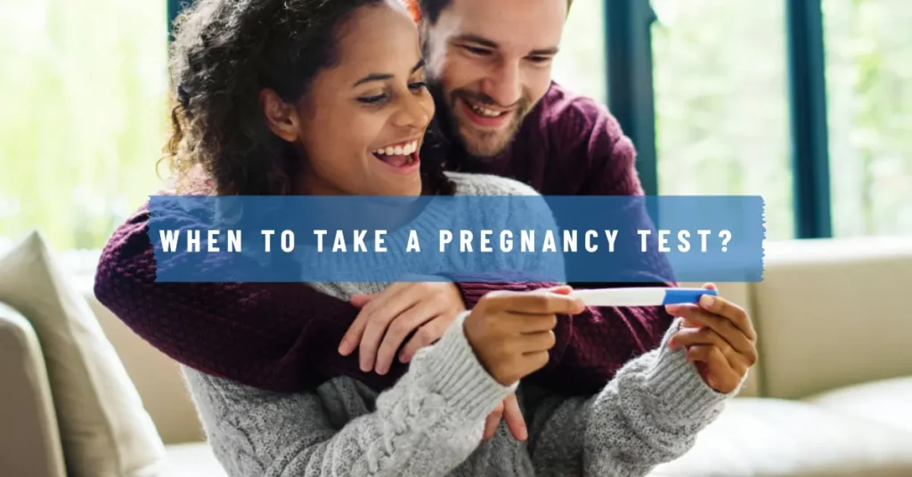 A couple happily looking at a pregnant test - How Many Days After Sex Can You Take A Pregnancy Test?