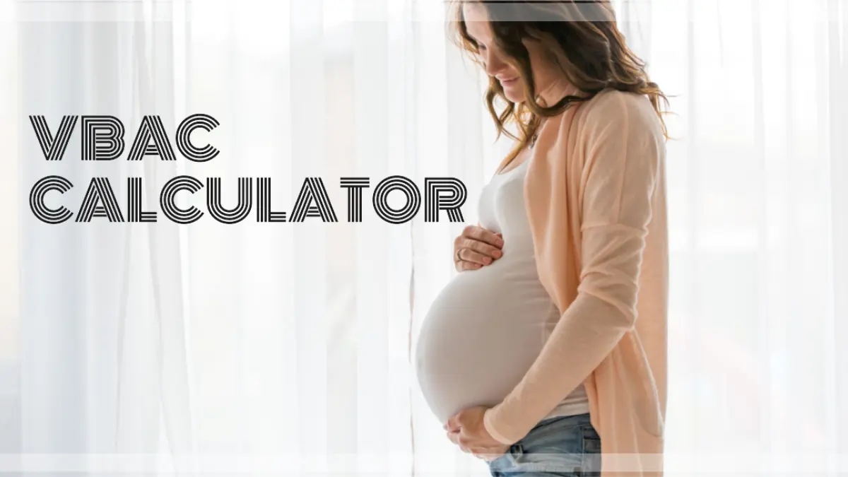 A young pregnant woman - VBAC Calculator