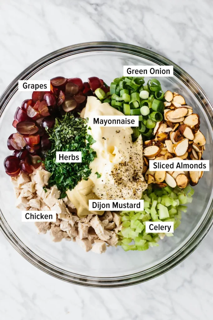 ingredients of chicken salad