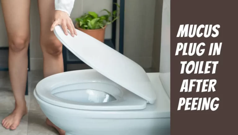 Mucus Plug In Toilet After Peeing