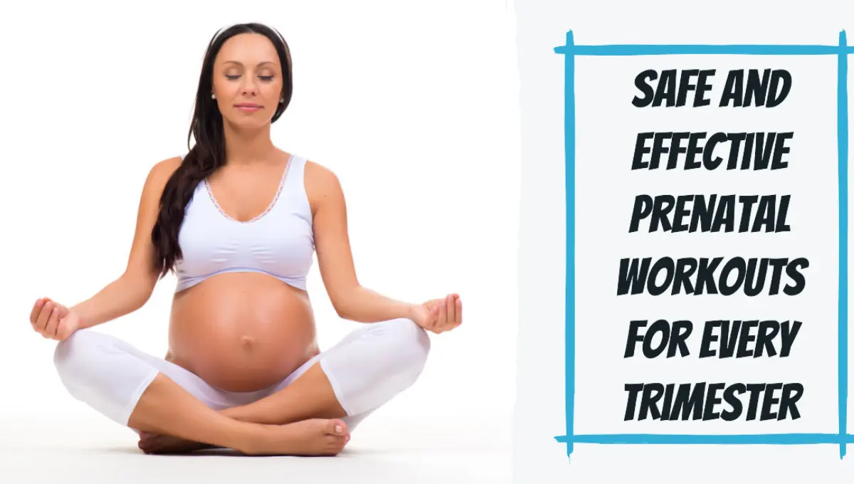 a young pregnant woman doing yoga