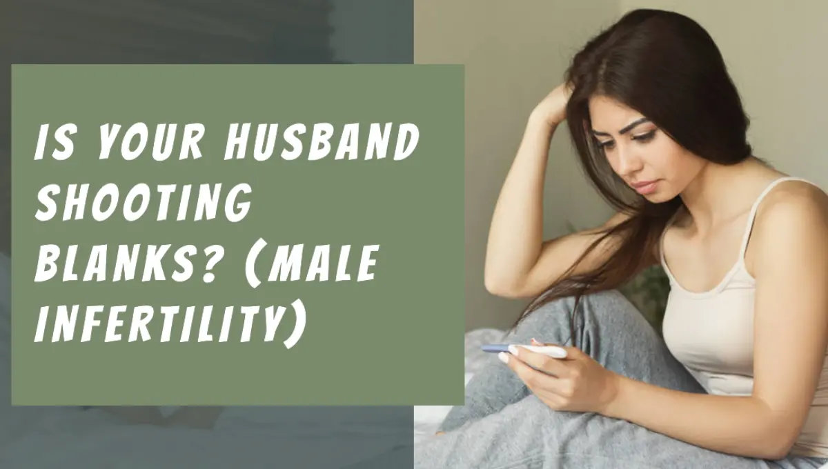 Upset woman looking on pregnancy test while man still sleeping in the morning