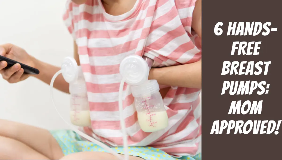 Mother pumping breastmilk to bottles by Automatic breast pump machine and play smartphone to chat, enjoy social media, shop online 