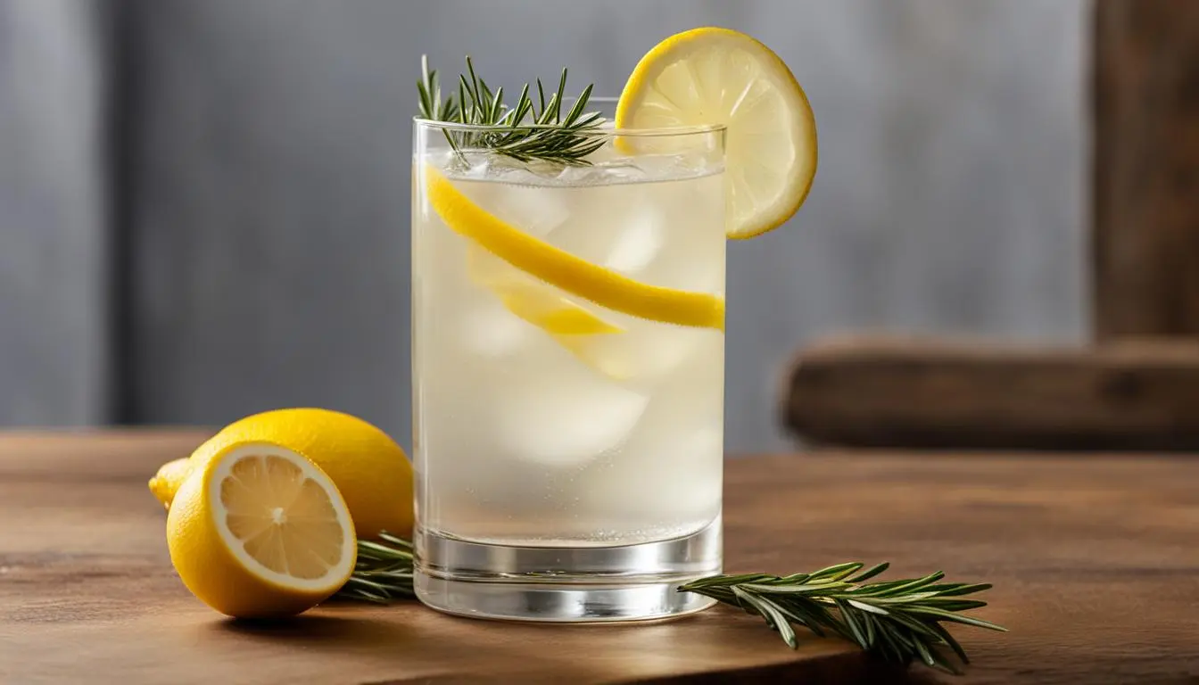 A sparkling glass filled with a light and refreshing non-alcoholic French 75 mocktail.