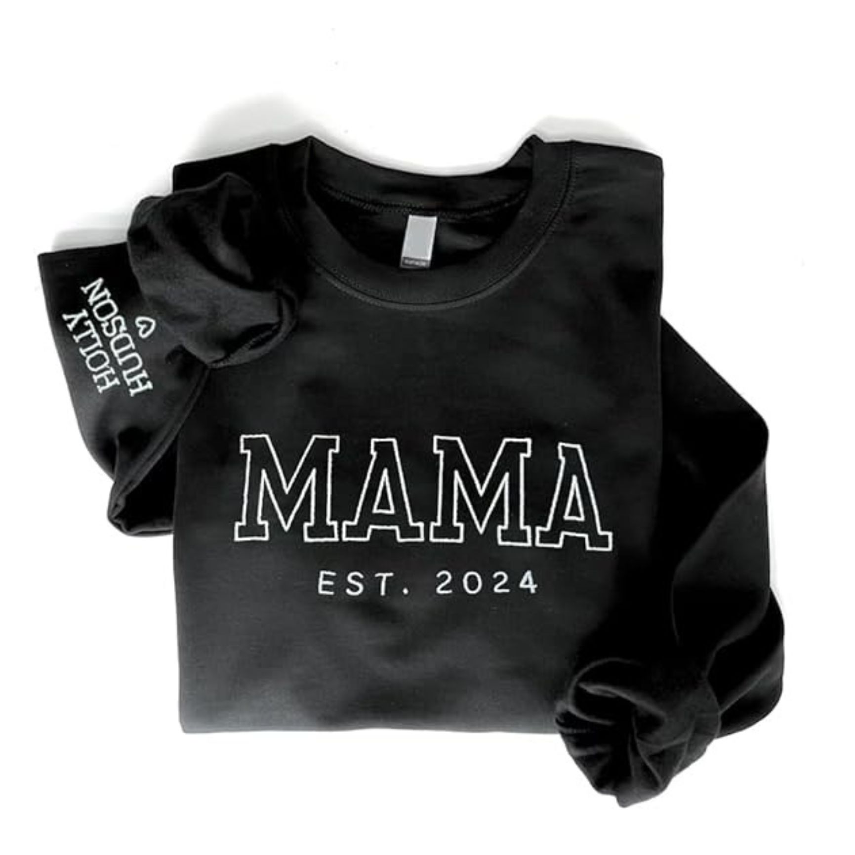 GODMERCH Personalized Embroidered Mama Sweatshirt 2 1