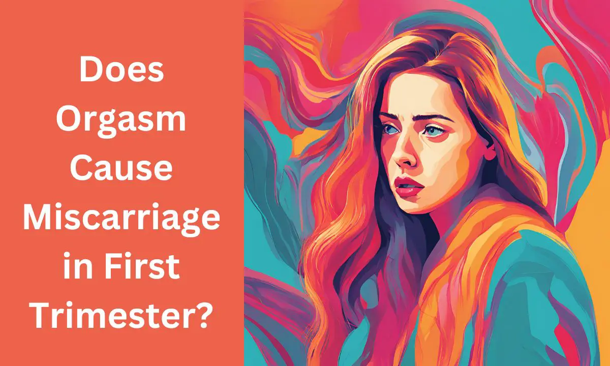 an AI-generated illustration of a confused looking woman - Does Orgasm Cause Miscarriage in First Trimester