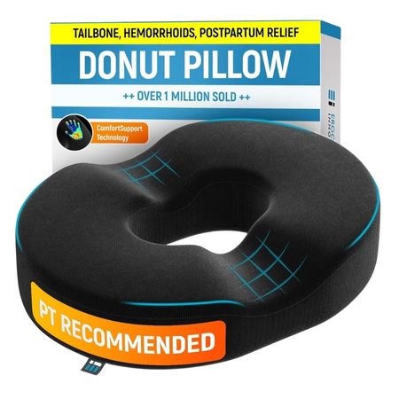 PT ENDORSED Donut Pillow for Tailbone Pain Relief