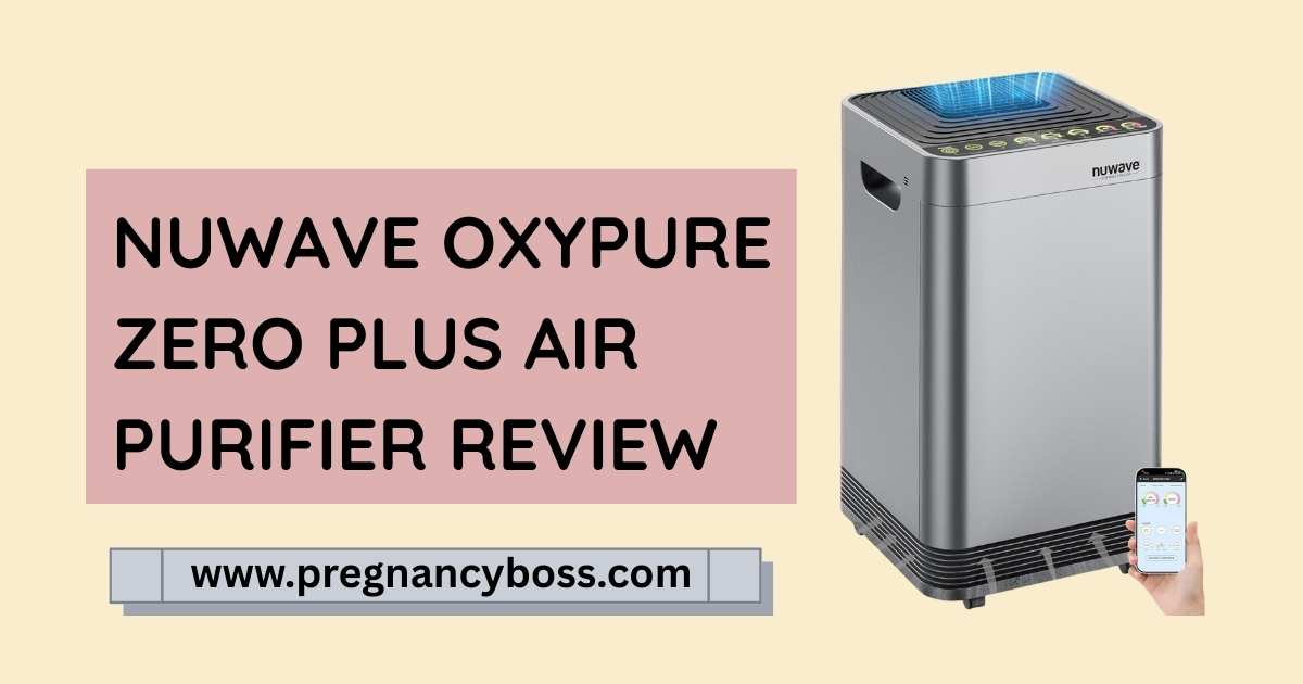 Nuwave OxyPure Zero Plus Air Purifier Review 2026 – full unit standing in a bright modern living room