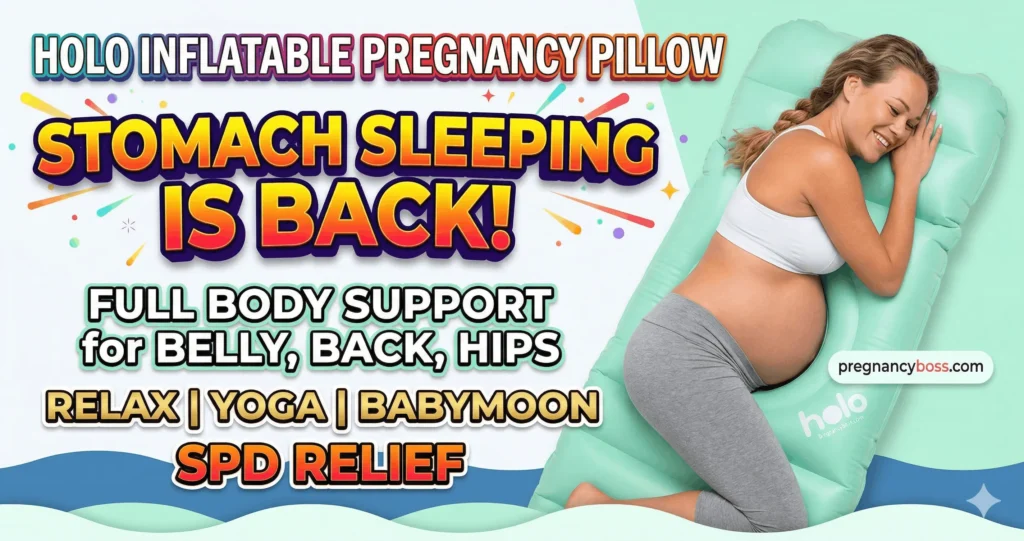 HOLO Inflatable Pregnancy Pillow Review: How I Finally Slept on My Stomach Again 1 HOLO Inflatable Pregnancy Pillow Review How I Finally Slept on My Stomach Again